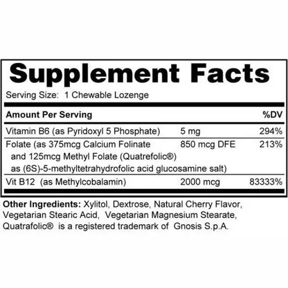 B12 (Lozenges) Plus Methyl Folate & P5P